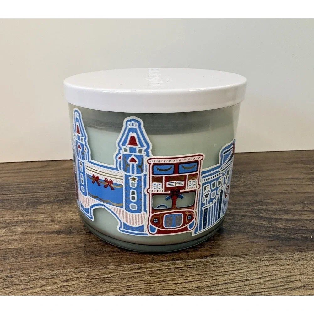 Bath & Body Works London Tea & Biscuits Scented 3-Wick Candle 14.5oz RARE New